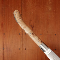 Fontenille Pataud Laguiole Le Pocket 10cm Pocket Knife Stainless Lockback Curly Birch