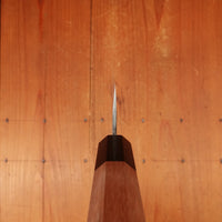 Hitohira Harima 165mm Santoku Stainless Clad Kurouchi Forged Aogami 2 Walnut Handle