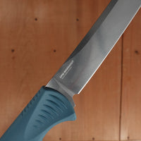 Benchmade 18010 Fishcrafter 7” Trailing Point CPM-Magnacut Fixed Blade Depth Blue Santoprene with Sheath