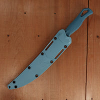 Benchmade 18010 Fishcrafter 7” Trailing Point CPM-Magnacut Fixed Blade Depth Blue Santoprene with Sheath