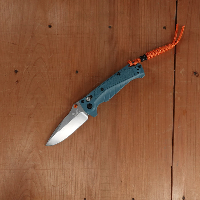 Benchmade 18065 Mini Adira Drop Point CPM-Magnacut Depth Blue Grivory Handle