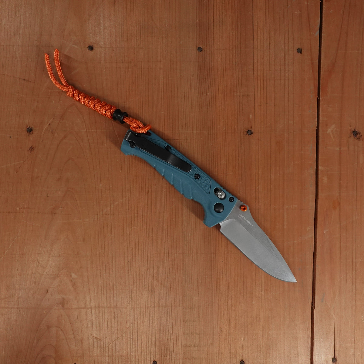 Benchmade 18065 Mini Adira Drop Point CPM-Magnacut Depth Blue Grivory Handle