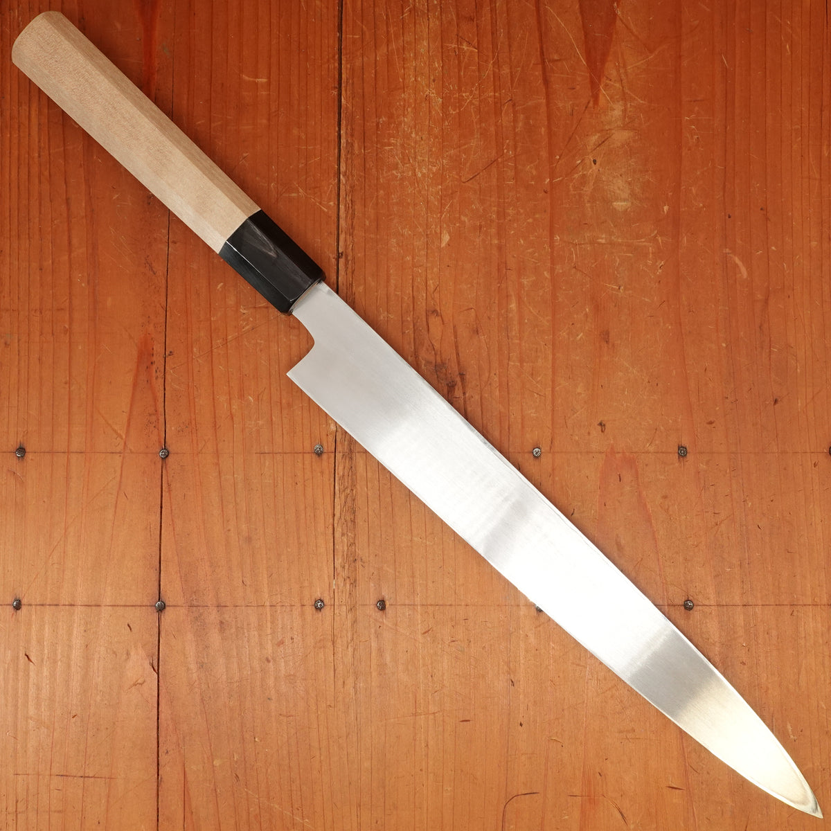 Hitohira Kikuchiyo Manzo 270mm Yanagi Shirogami 3 Ho Wood - LEFTY