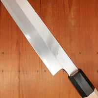 Hitohira Kikuchiyo Manzo 270mm Yanagi Shirogami 3 Ho Wood - LEFTY