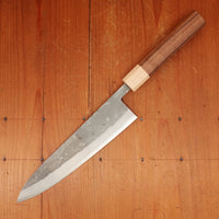 Hitohira TD 210mm Gyuto SLD Stainless Clad Nashiji Walnut