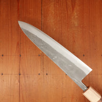 Hitohira TD 210mm Gyuto SLD Stainless Clad Nashiji Walnut