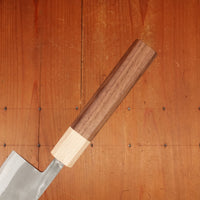 Hitohira TD 210mm Gyuto SLD Stainless Clad Nashiji Walnut