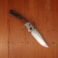 Benchmade 15080-2 Crooked River Clip Point CPM-S30V AXIS Lock Stabilized Wood Handle