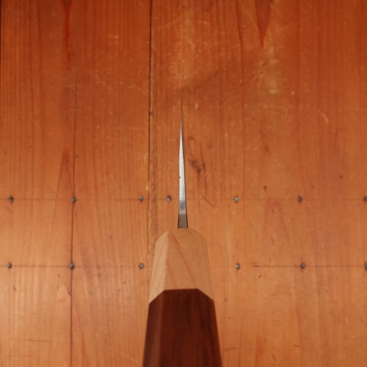 Hitohira TD 210mm Gyuto SLD Stainless Clad Nashiji Walnut