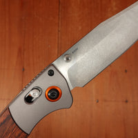 Benchmade 15080-2 Crooked River Clip Point CPM-S30V AXIS Lock Stabilized Wood Handle