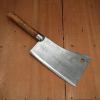 Foster Bros 8" Cleaver Handforged Laminated Steel Old Re-Handle