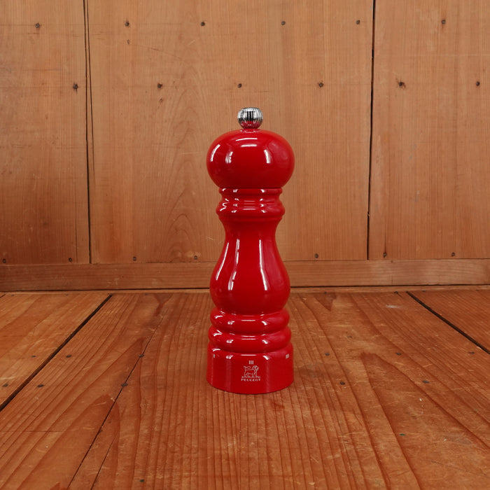 Peugeot Classic Paris Pepper Mill Manual Passion Red Gloss Painted Wood 18cm