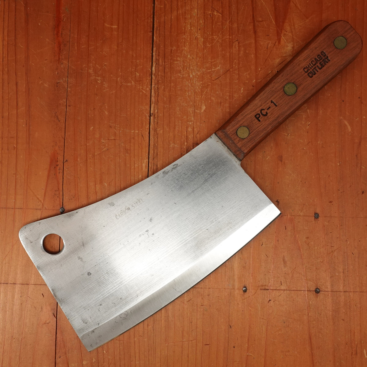 Chicago Cutlery 7" Cleaver Carbon Steel Walnut USA 1970s?