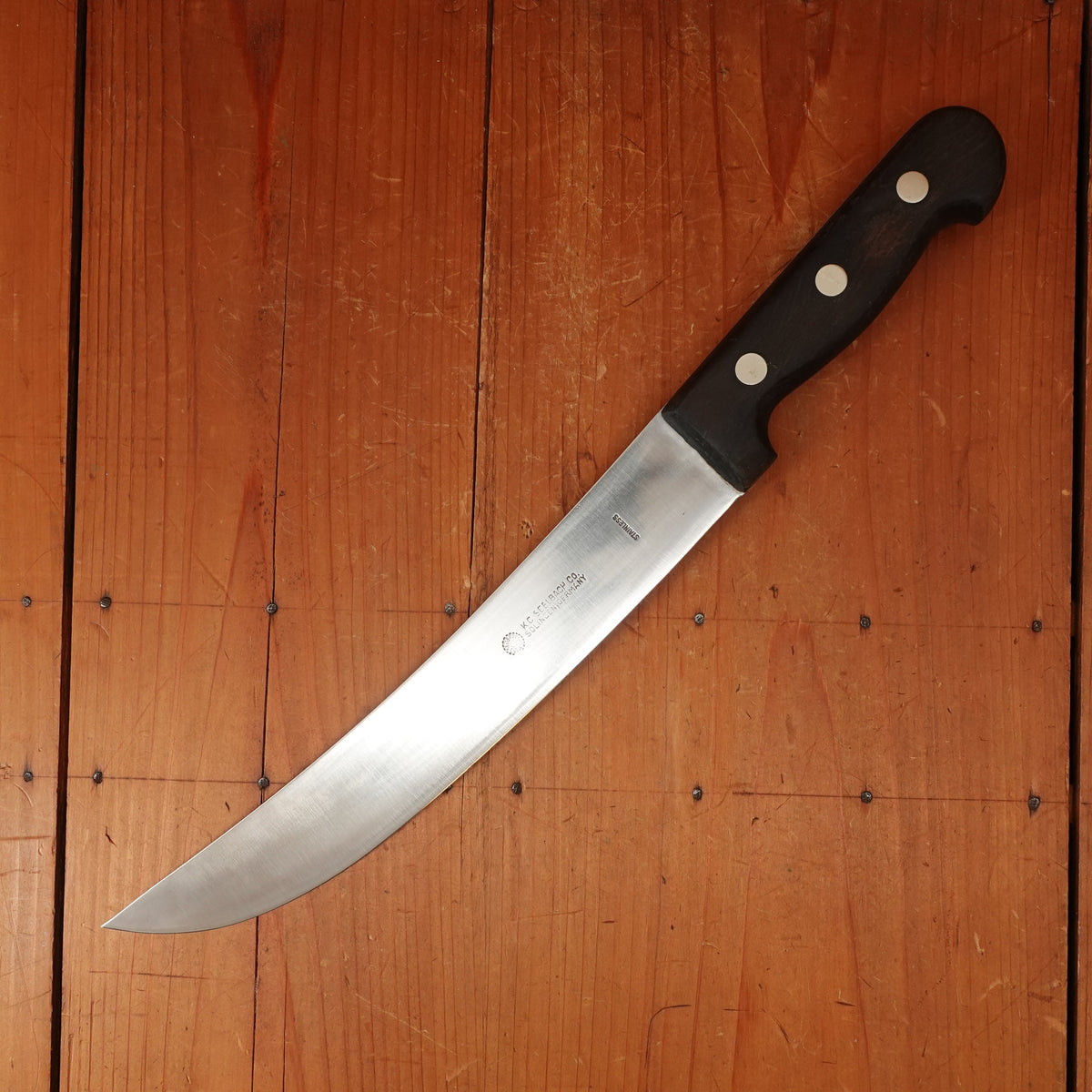 Refurbished K.C. Seelbach 10" Scimitar Stainless Solingen 1950-60s
