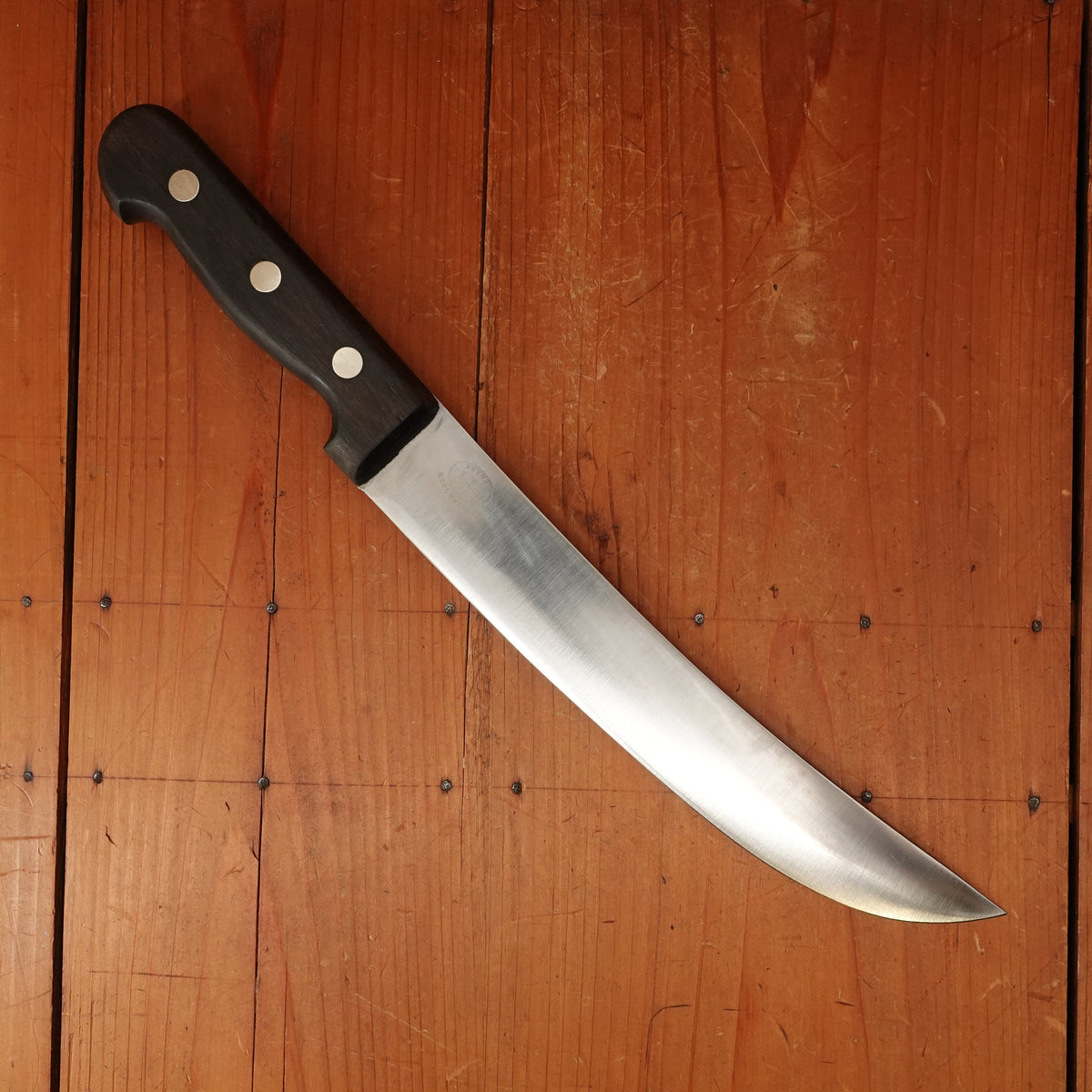 Refurbished K.C. Seelbach 10" Scimitar Stainless Solingen 1950-60s