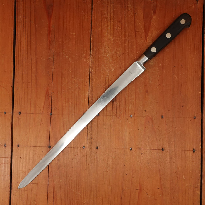 Abercrombie & Fitch Sabatier 12" Flex Salmon / Ham Knife Stainless 1950s-60s