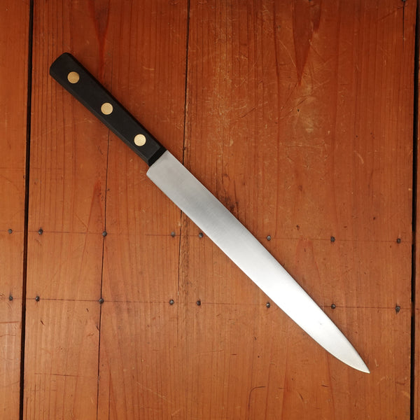 Albert Pick & Company 10" Slicer Carbon Steel Brass & Ebony USA Made 1910s-32