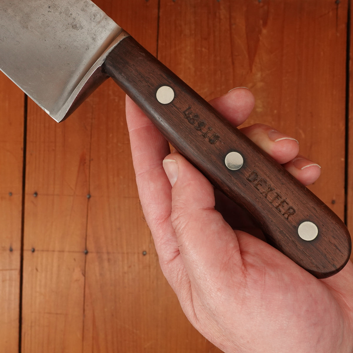 Dexter 10" Chef Knife 48910 Carbon Steel Rosewood & Nickel USA 1950s-70s
