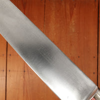 Pernot 10" Nogent Syle Chef Knife Carbon Steel Nickel Walnut Nogent France 1950s-60s