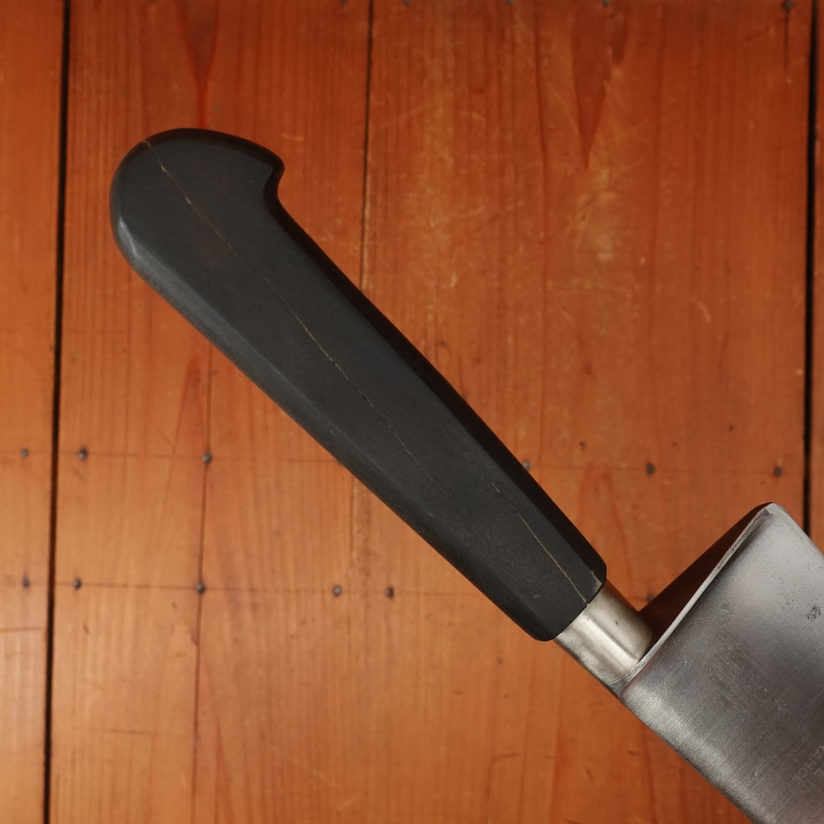 Pernot 10" Nogent Syle Chef Knife Carbon Steel Nickel Walnut Nogent France 1950s-60s