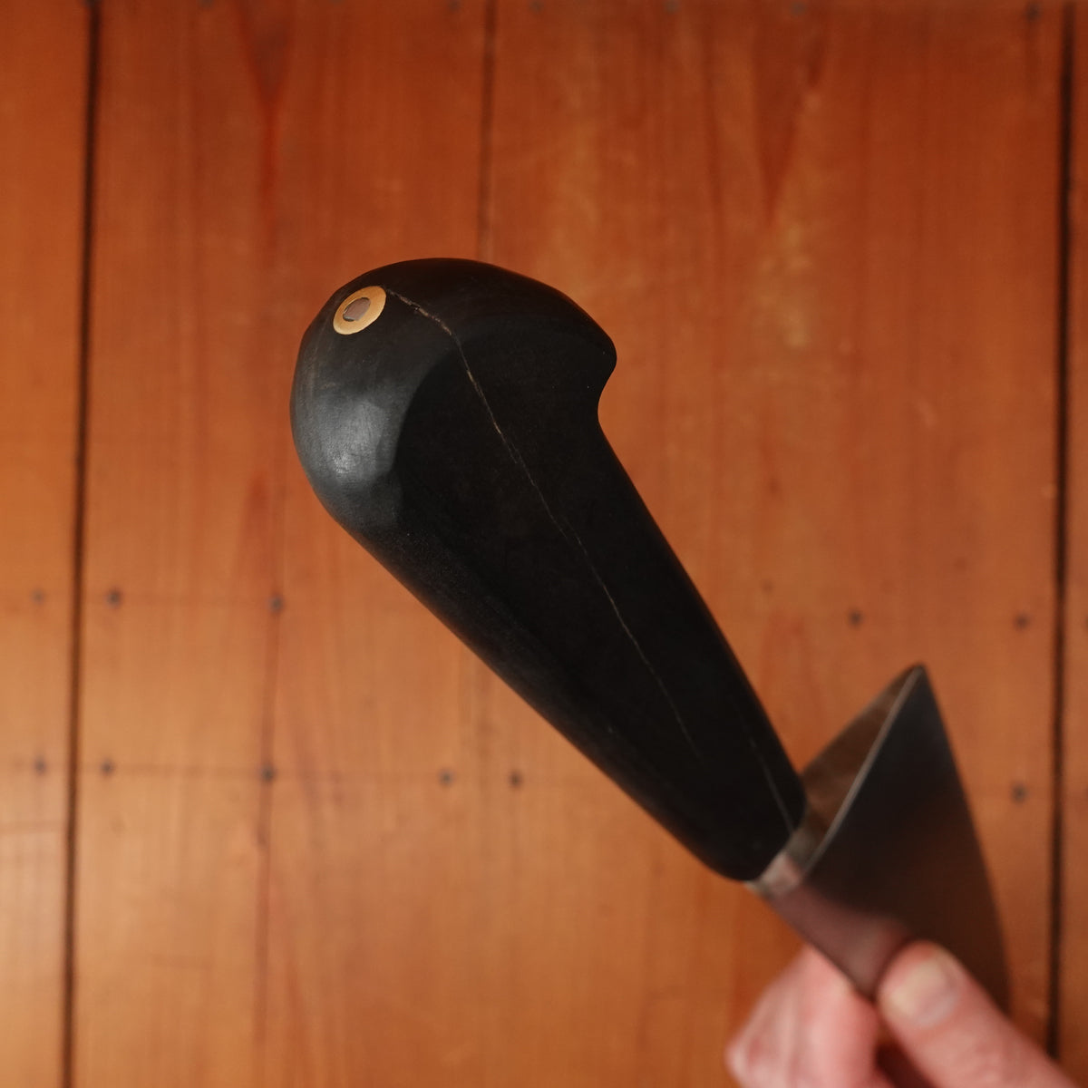 Pernot 10" Nogent Syle Chef Knife Carbon Steel Nickel Walnut Nogent France 1950s-60s