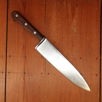 Dexter 10" Hollow-ground Chef Knife 48910HG Carbon Steel Rosewood & Nickel USA 1950s-70s