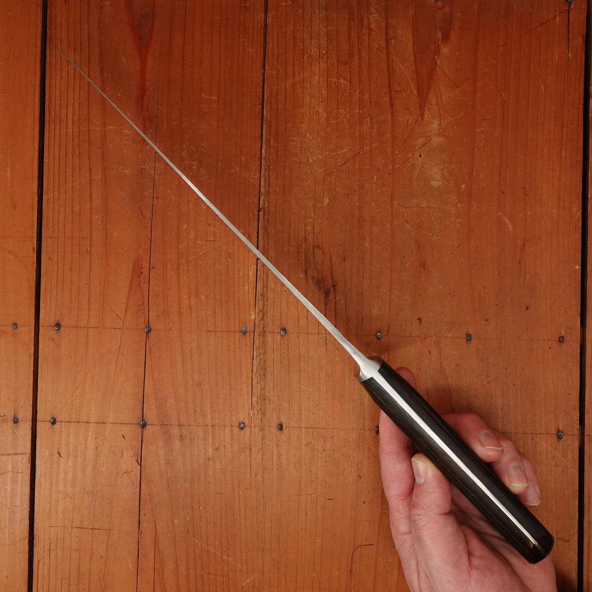 Dexter Connoiseur 10" Chef Knife Forged Stainless Steel Pakka & Nickel USA 1960s-70s