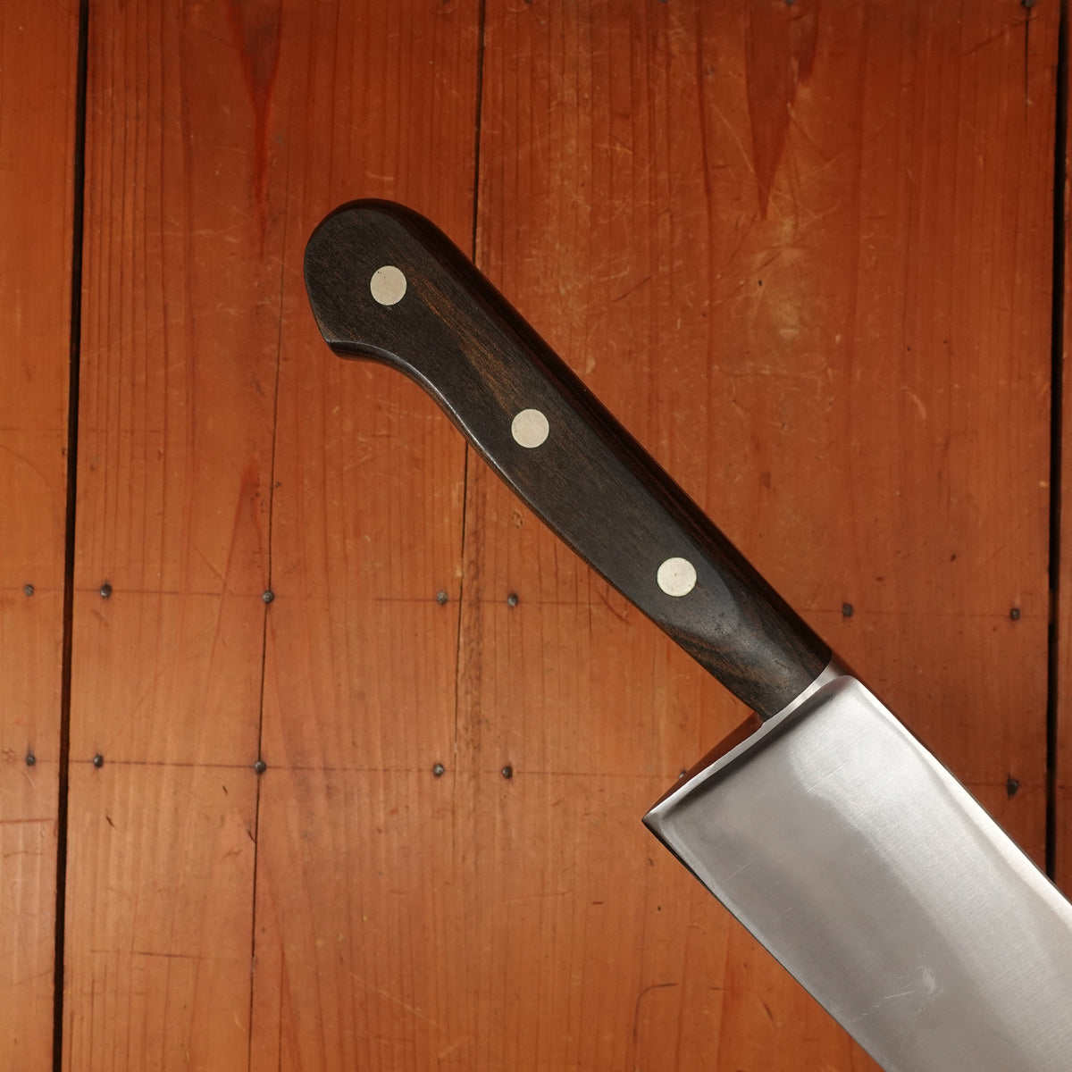 Dexter Connoiseur 10" Chef Knife Forged Stainless Steel Pakka & Nickel USA 1960s-70s