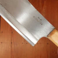 J A Henckels 6" Cleaver Model 110-8" Carbon Steel Boxwood Solingen, Germany 1960s