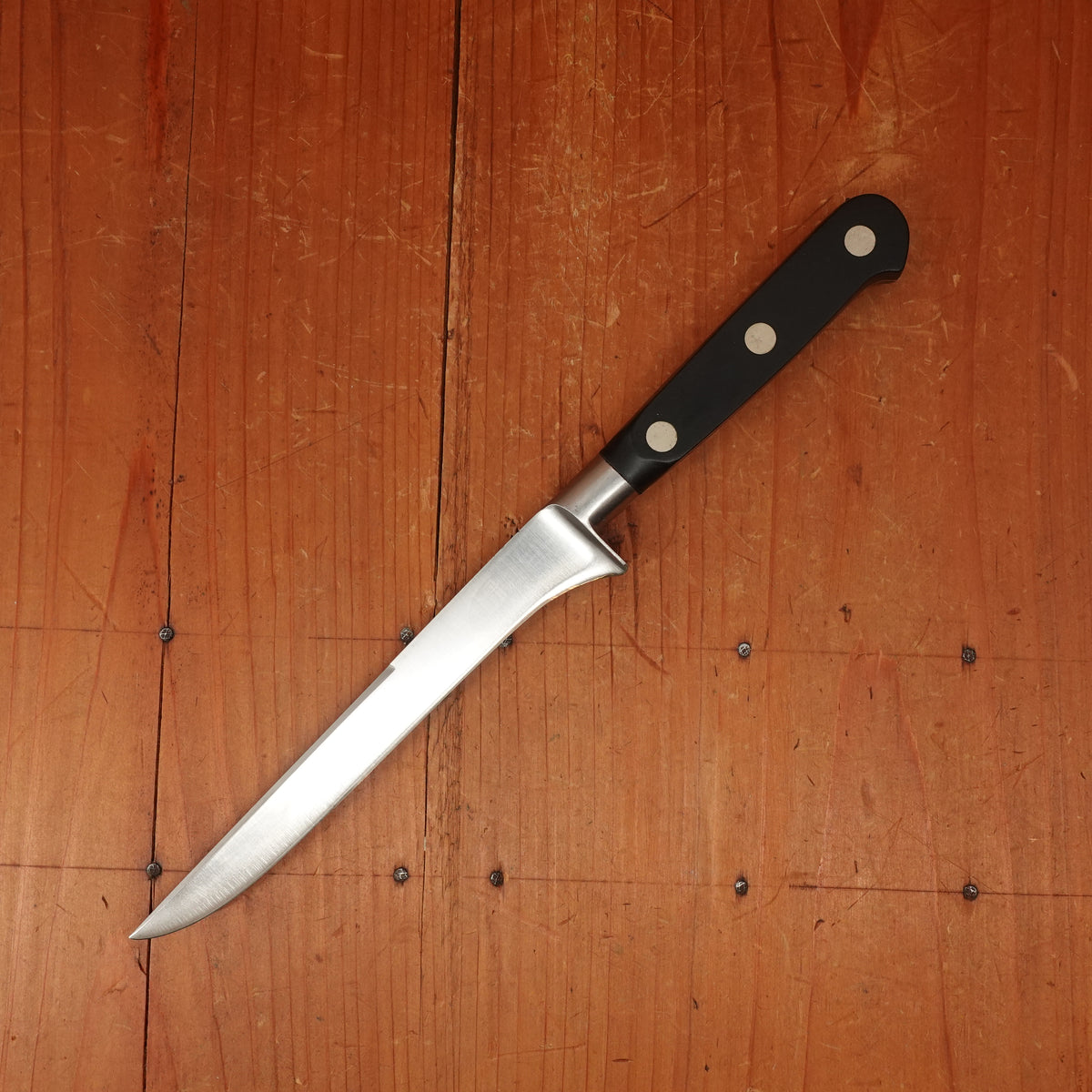 Refurbished Ancienne Maison (Sabatier Trumpet) 14.5cm Boning Knife Stainless Thiers 1950s-60s