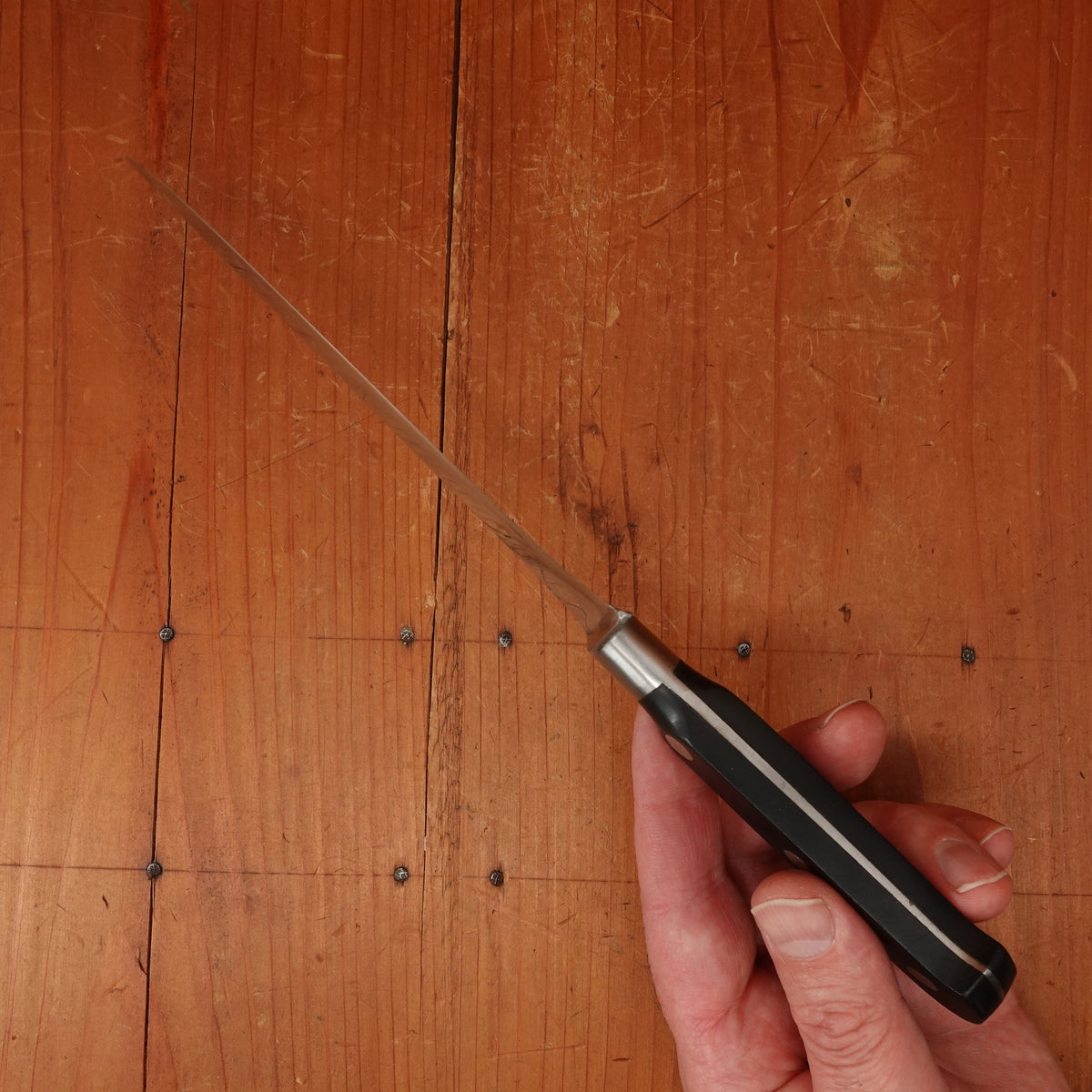 Refurbished Ancienne Maison (Sabatier Trumpet) 14.5cm Boning Knife Stainless Thiers 1950s-60s