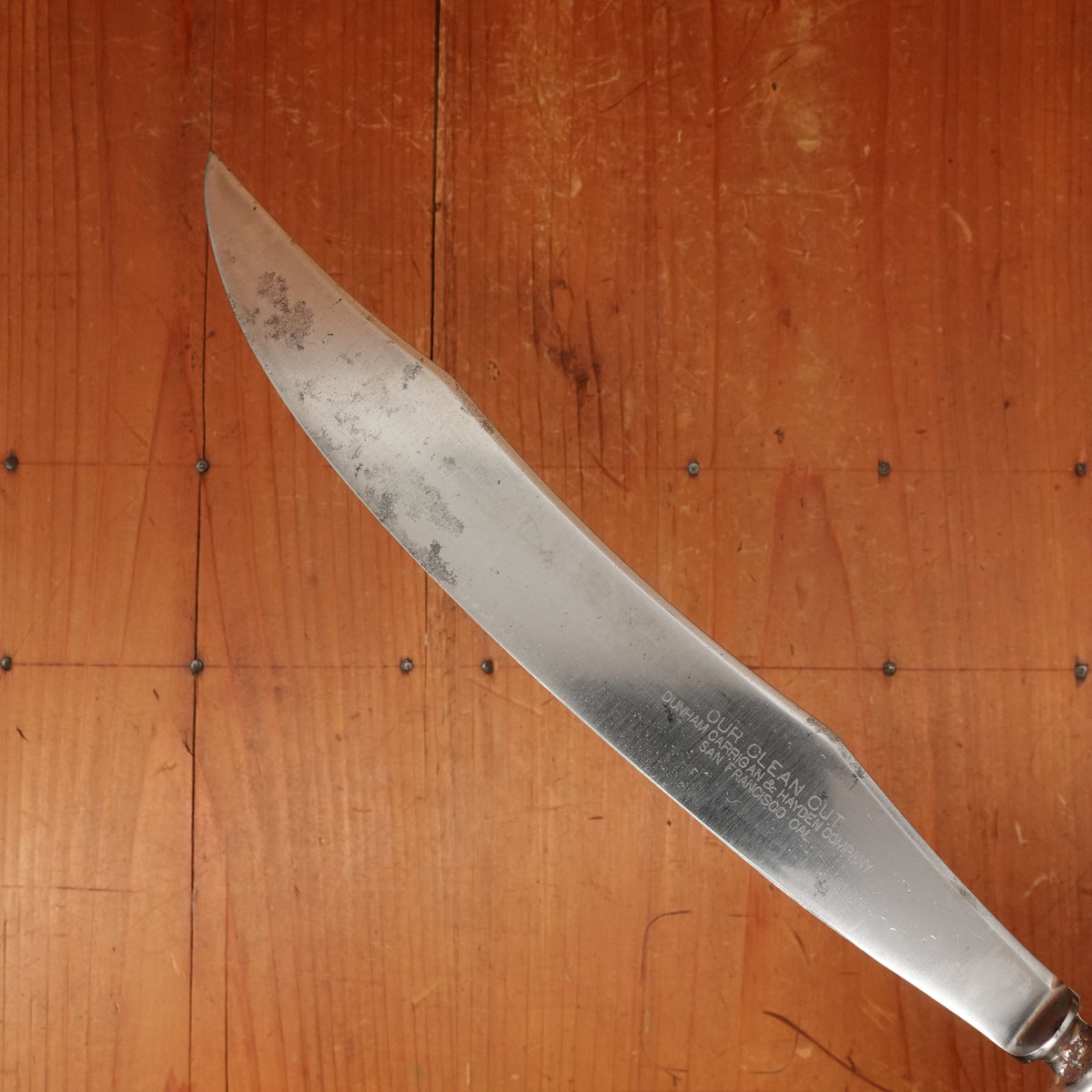 Dunham Carrigan & Hayden SF Carving Knife Carbon Steel Sterling MOP USA ~1900-1915