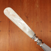 Dunham Carrigan & Hayden SF Carving Knife Carbon Steel Sterling MOP USA ~1900-1915