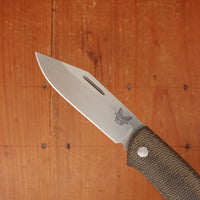 Discontinued Benchmade 318 ‘Proper’ Clip Point Slipjoint - Green Micarta