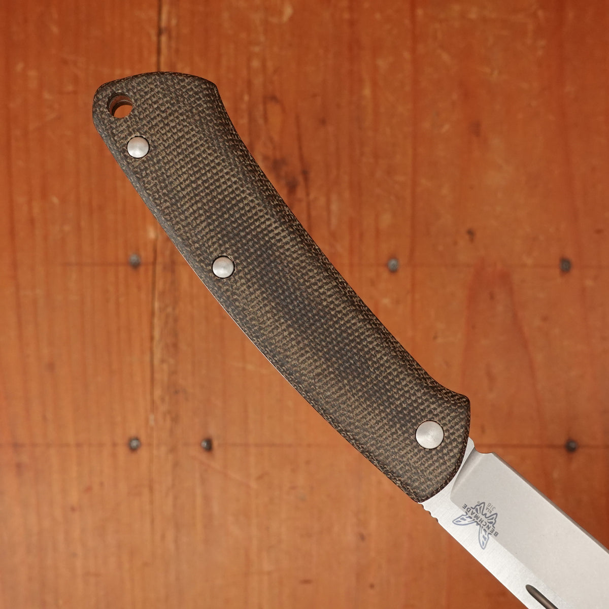 Discontinued Benchmade 318 ‘Proper’ Clip Point Slipjoint - Green Micarta