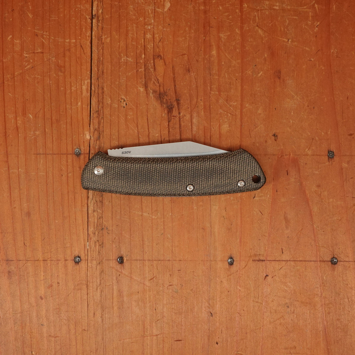 Discontinued Benchmade 318 ‘Proper’ Clip Point Slipjoint - Green Micarta