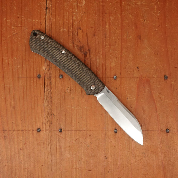 Discontinued Benchmade 319 Proper Green Micarta Sheepsfoot Slipjoint