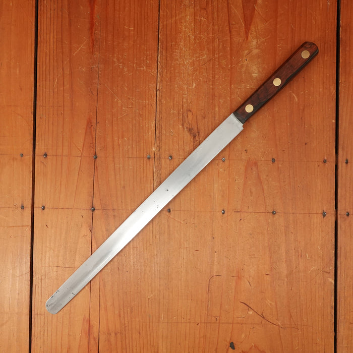 K Sabatier Jeune 11.5" Ham Slicer Carbon Steel Rosewood Thiers 1960s?