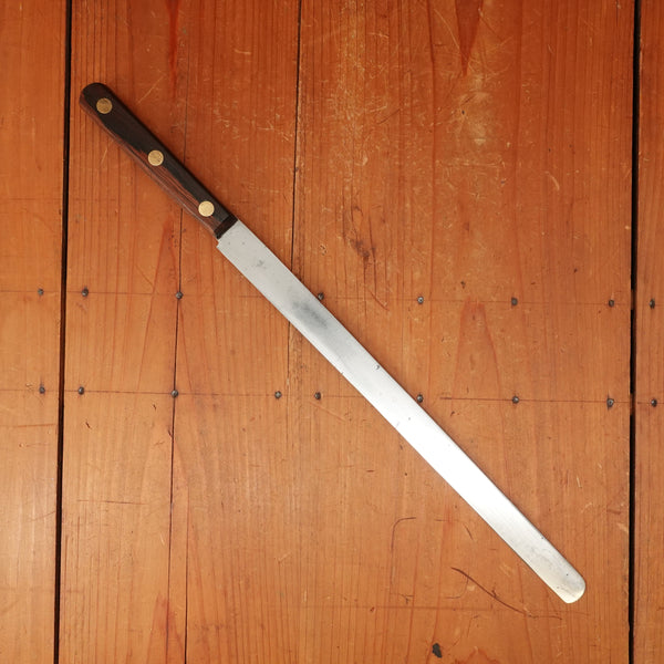 K Sabatier Jeune 11.5" Ham Slicer Carbon Steel Rosewood Thiers 1960s?