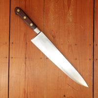 Refurbished Dexter Connoiseur 11.5" Sabaier Style Chef Knife Forged Stainless Steel Pakka & Nickel USA 1960s-70s