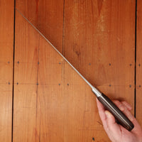 Refurbished Dexter Connoiseur 11.5" Sabaier Style Chef Knife Forged Stainless Steel Pakka & Nickel USA 1960s-70s