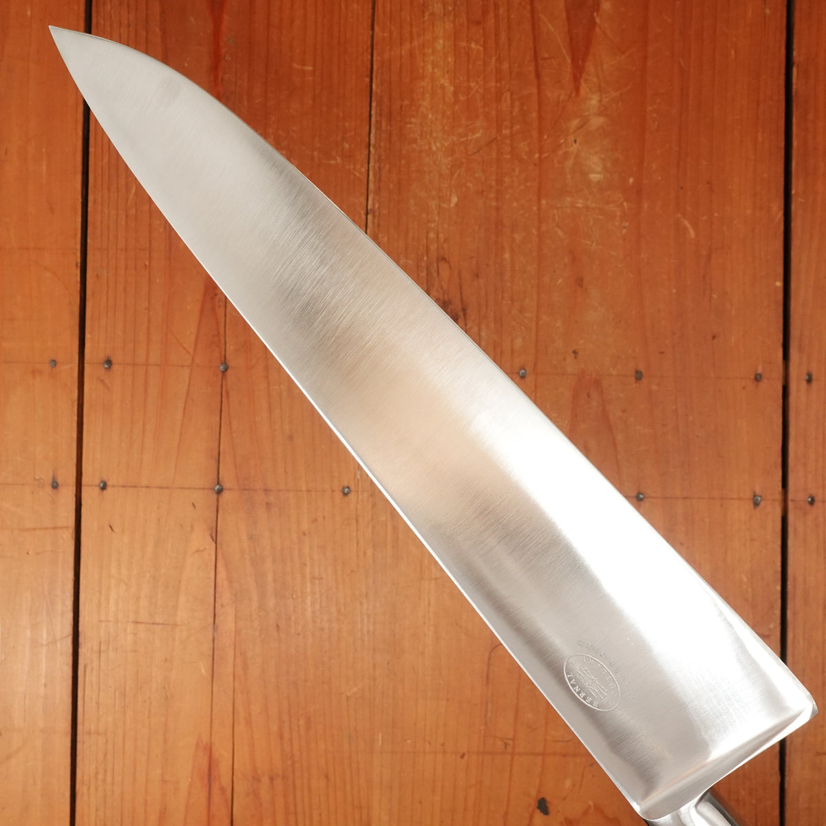 Refurbished Dexter Connoiseur 11.5" Sabaier Style Chef Knife Forged Stainless Steel Pakka & Nickel USA 1960s-70s