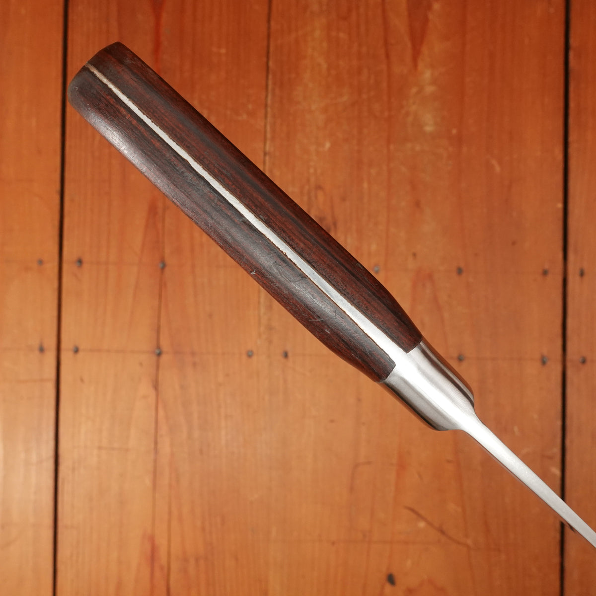 Refurbished Dexter Connoiseur 11.5" Sabaier Style Chef Knife Forged Stainless Steel Pakka & Nickel USA 1960s-70s
