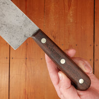 Russell Green River Works 12" Chef Knife Carbon Steel Rosewood Turners Falls Mass ~1930s