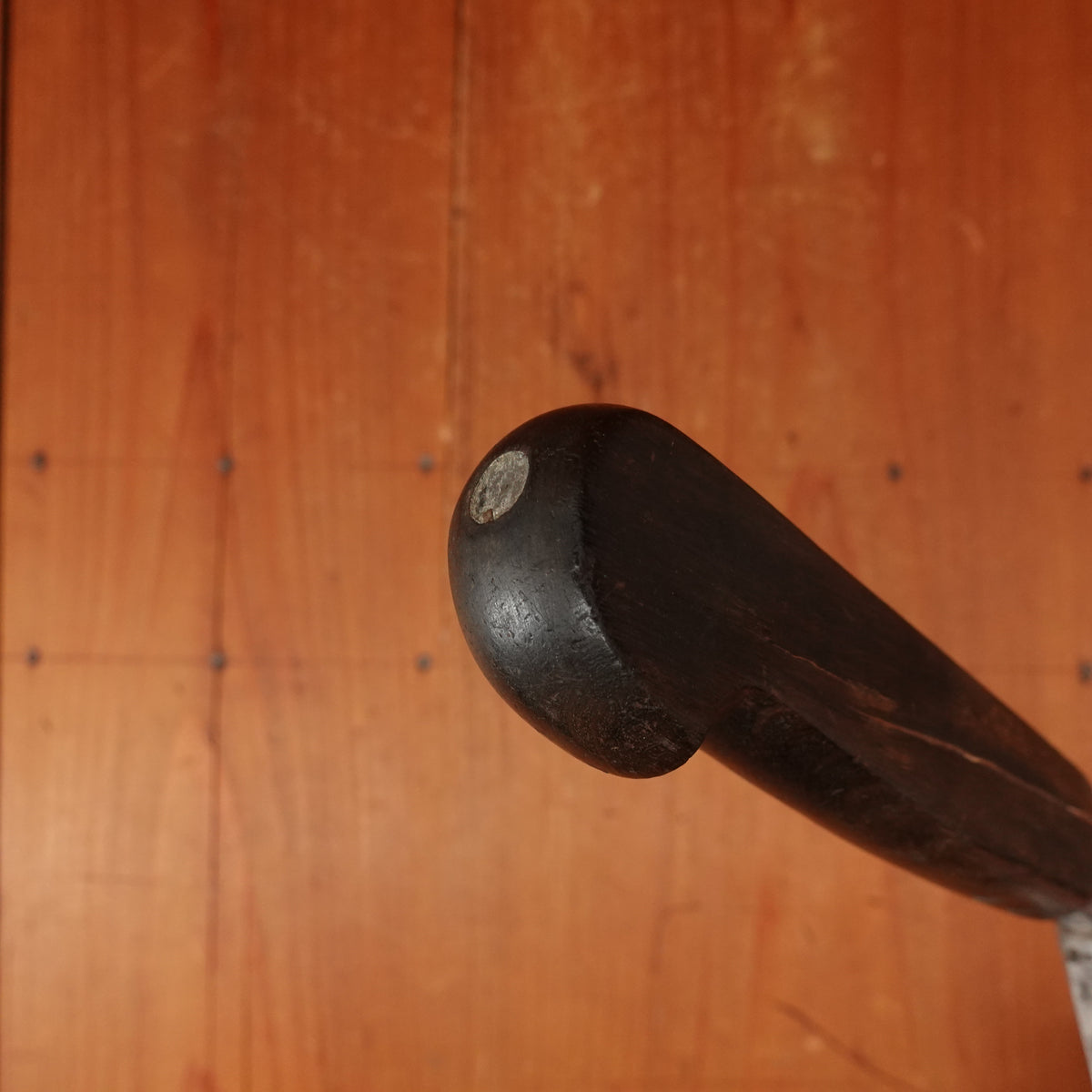 J.A. Henckels 9.5" Nogent Style Chef 100-9" Carbon Steel Fruitwood 1920s-30s *lead warning*