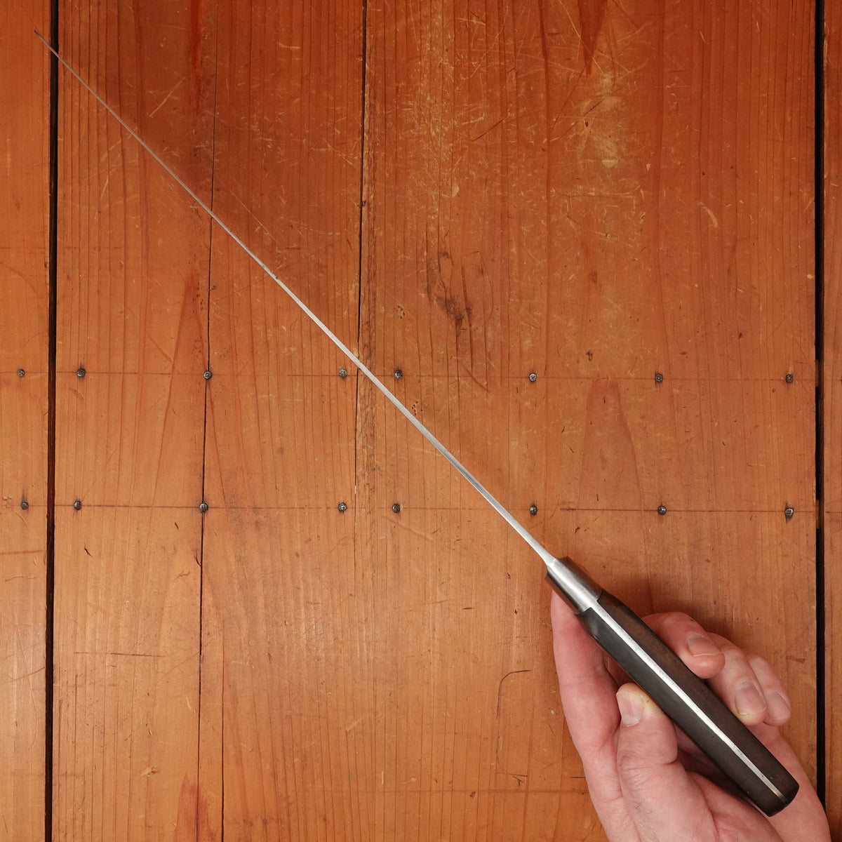 Sabatier Trumpet 12" Round Nosed Slicer Carbon Steel France 1950s