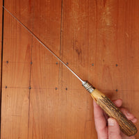 Eureka 9" Carving Knife Carbon Steel Nickel & Stag USA Early 20th c