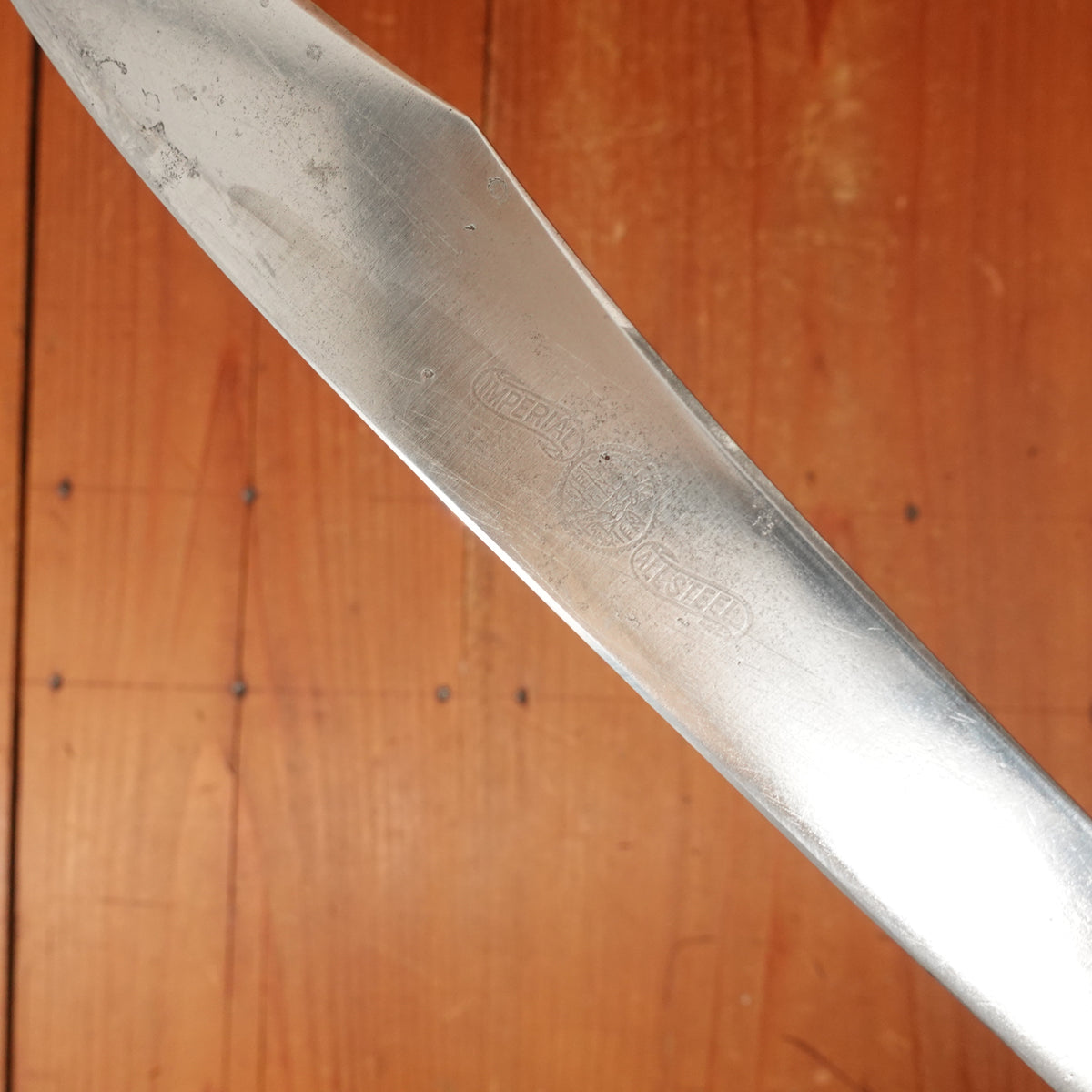 Eureka 9" Carving Knife Carbon Steel Nickel & Stag USA Early 20th c