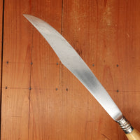 Eureka 9" Carving Knife Carbon Steel Nickel & Stag USA Early 20th c