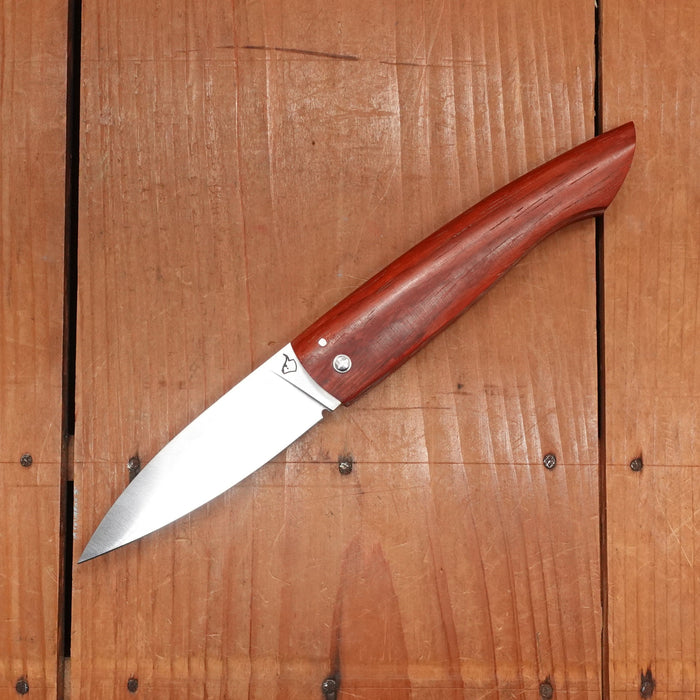 David Margrita Capuchin 11cm Drop Point Stainless Friction Lock Padauk Wood